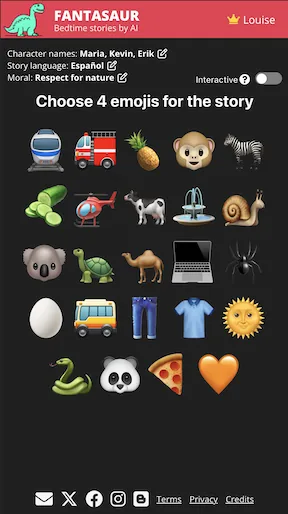 Emoji selection