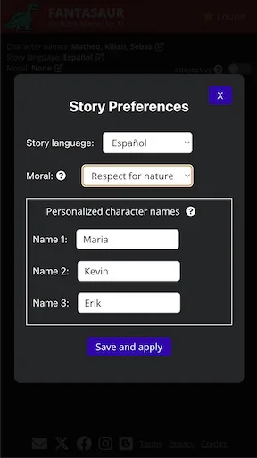 Story preferences