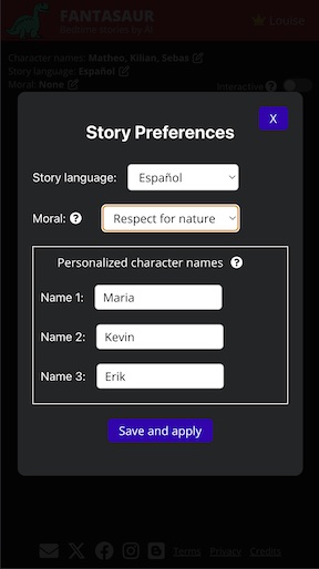Story preferences